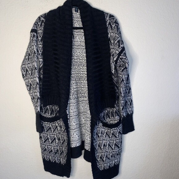 Cynthia Rowley Wool Alpaca Sweater Western Cardigan L Women aztec oversize - Picture 1 of 9